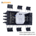 6 puertos de entrada 8 puertos de salida Caja de empalme de fibra óptica 96 núcleos